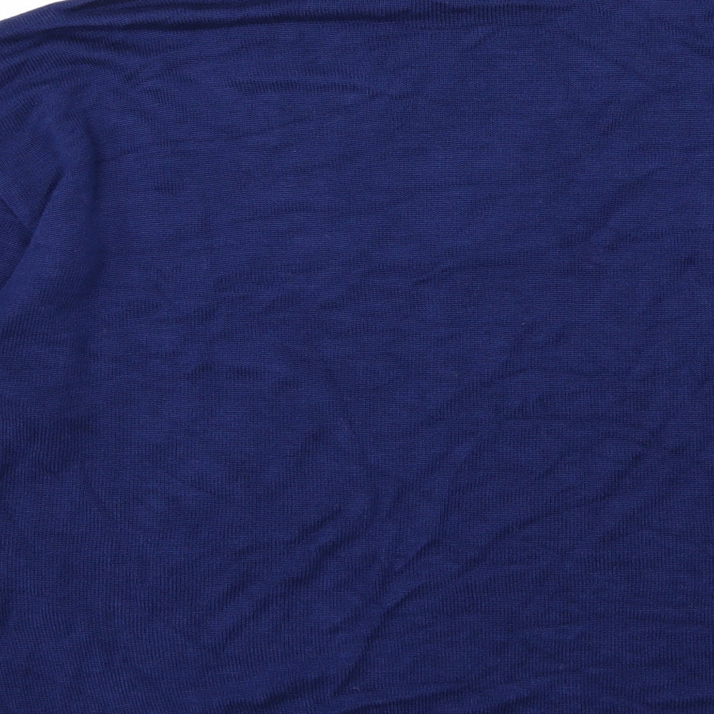 Moxdi Womens Blue Knit Pullover Jumper Size 10