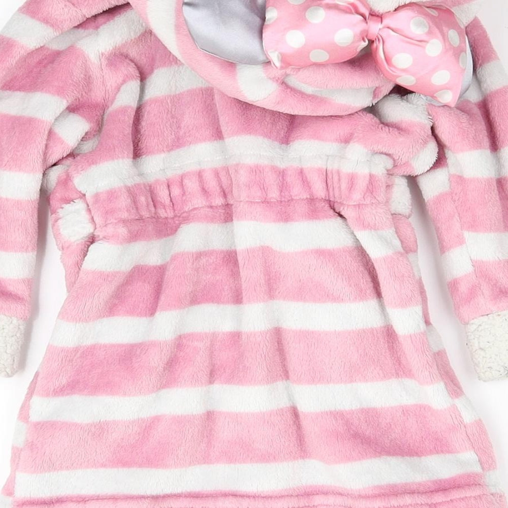 Disney Boys White Striped Nightshirt Size 9-10 Years