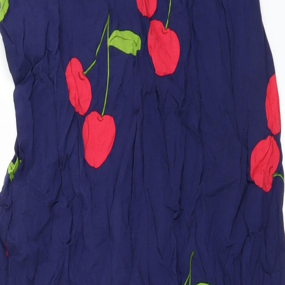 FOREVER 21 Womens Blue Floral A-Line Skirt Size XS