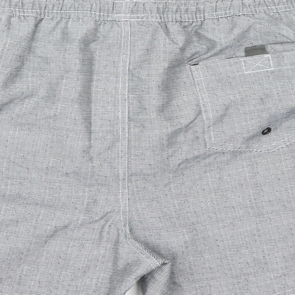 ACW85 Mens Grey Check Sweat Shorts Size XL - Swim shorts