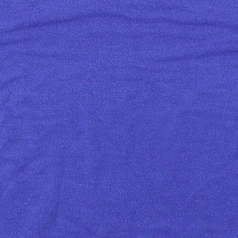 M&S Womens Blue Houndstooth Pullover Sweatshirt Size 12