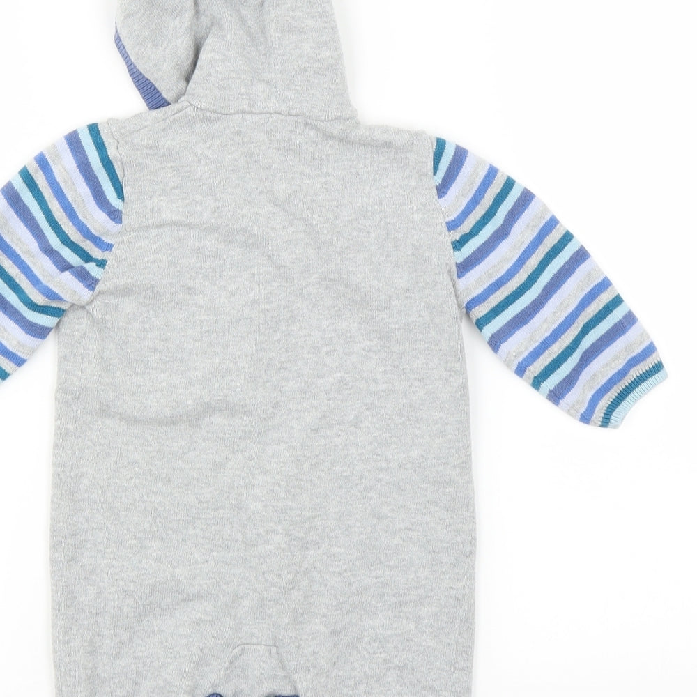 Marks and Spencer Boys Grey Babygrow One-Piece Size 0-3 Months