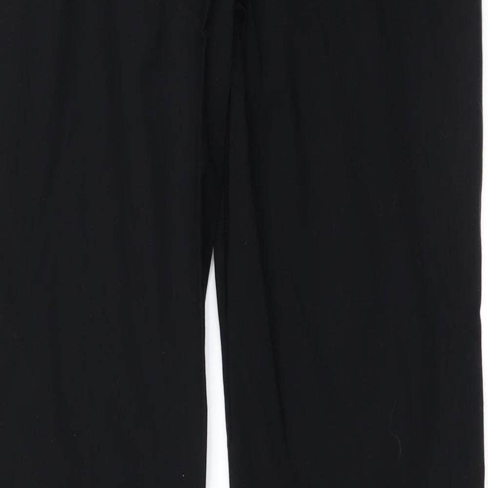 Papaya Womens Black Trousers Size 10 L27 in