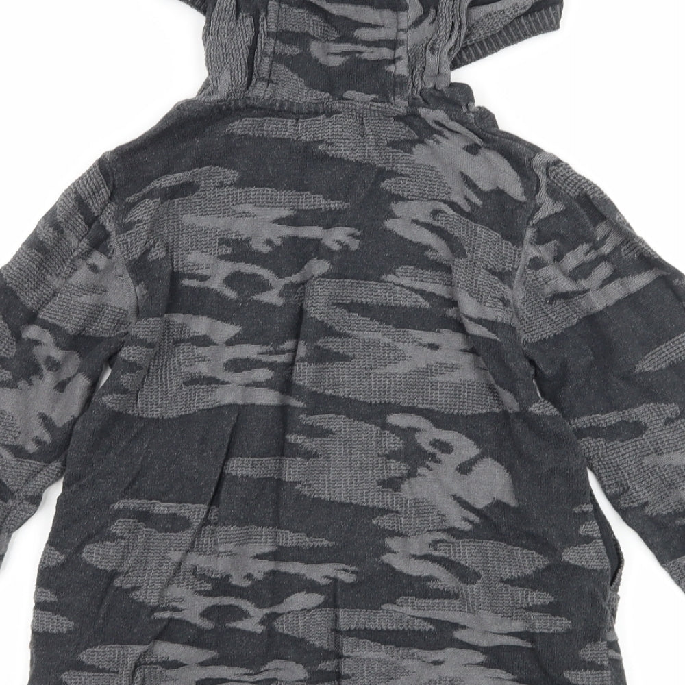 NEXT Boys Grey Camouflage Pullover Hoodie Size 6 Years