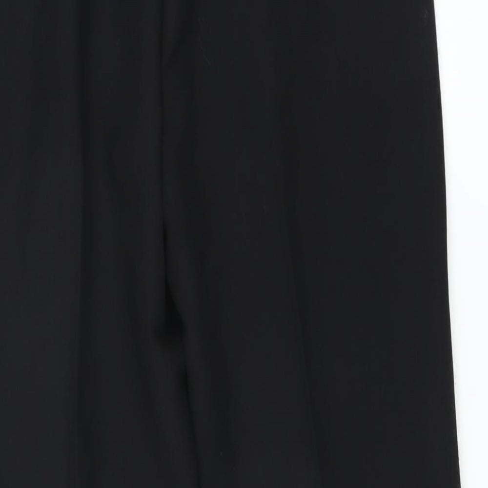 Preworn Womens Black Trousers Size 10 L27 in