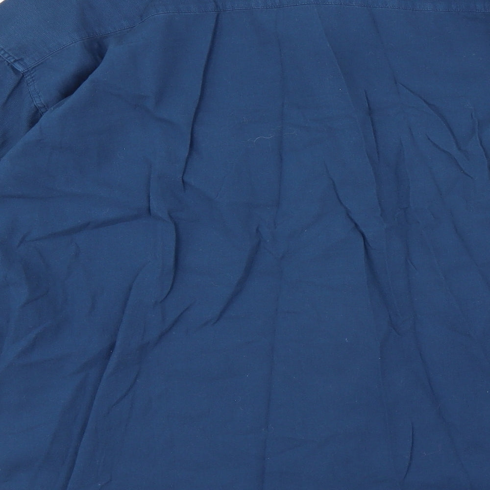 Classic Collection Mens Blue Button-Up