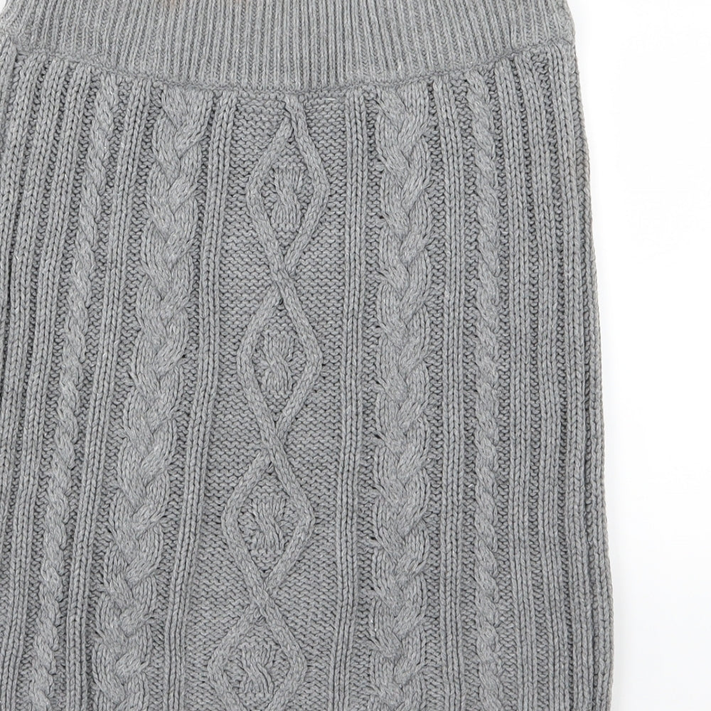 Matalan Girls Grey Knit Straight & Pencil Skirt Size 16 Years