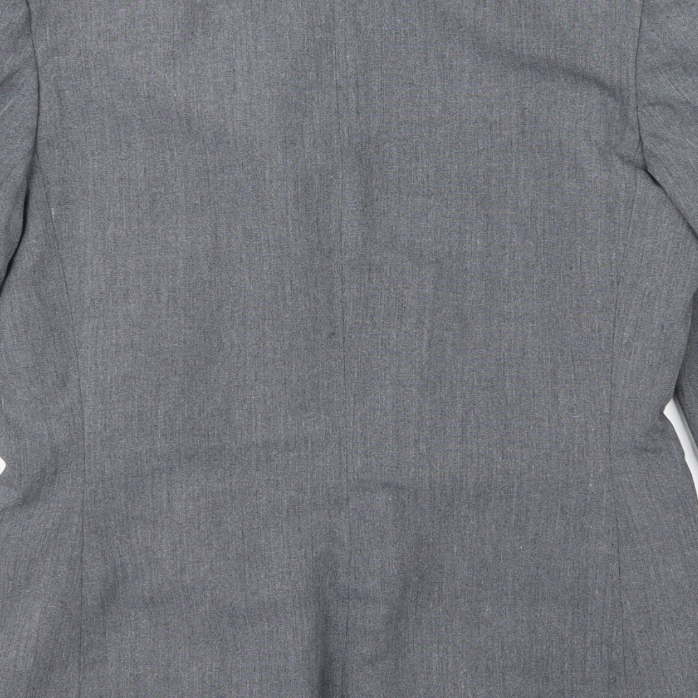 Dorothy Perkins Womens Grey Rayon Jacket Suit Jacket Size 12