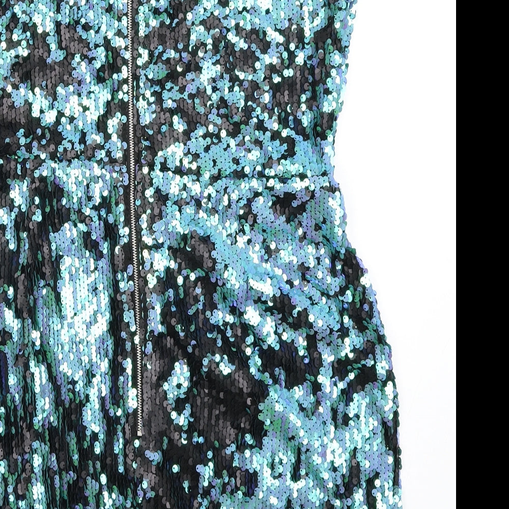 PRETTYLITTLETHING Womens Green Shift Size 16