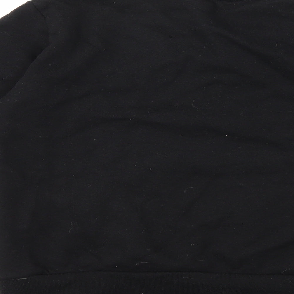 PRETTYLITTLETHING Womens Black Pullover Sweatshirt Size S