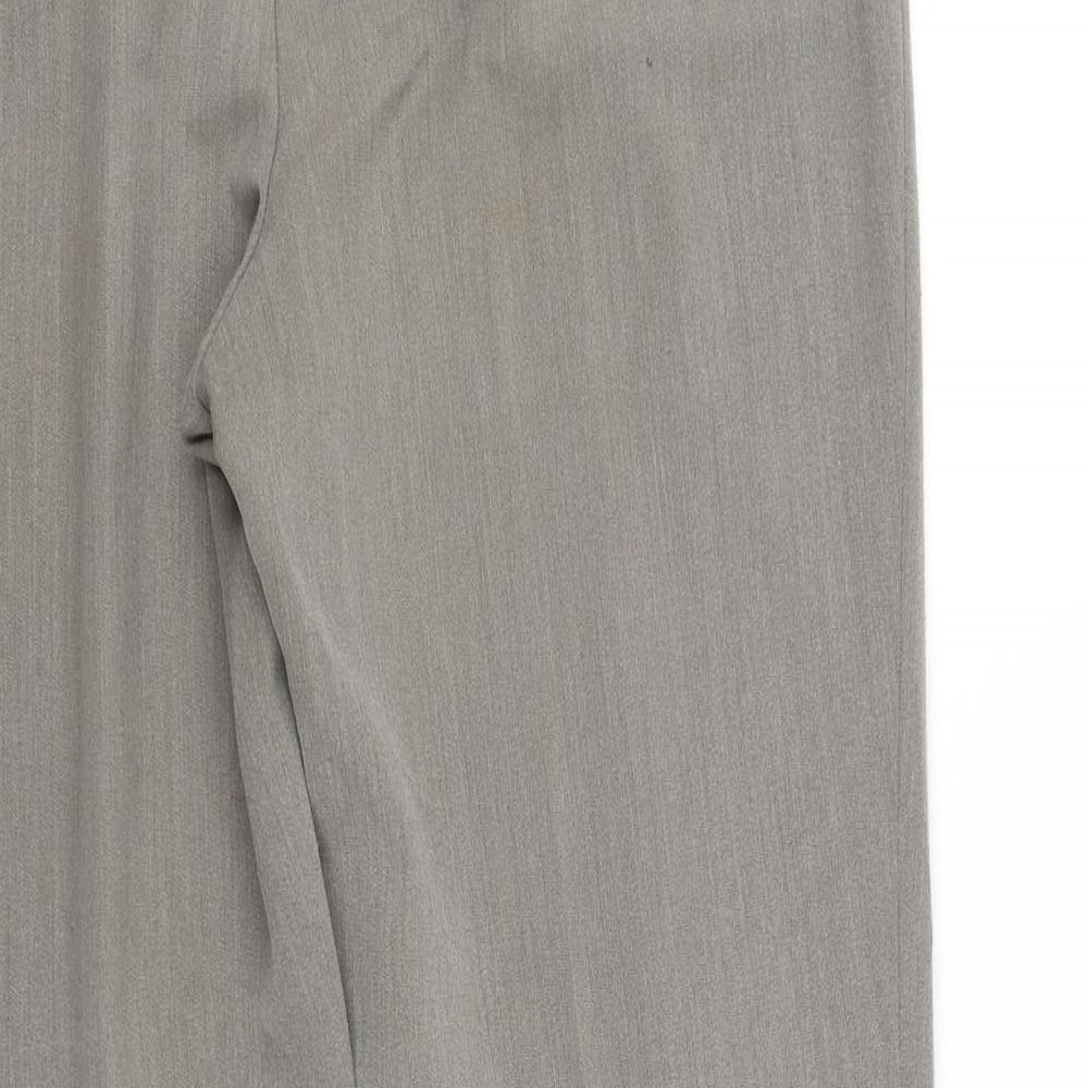 m&s Womens Grey Trousers Size 14 L33 in