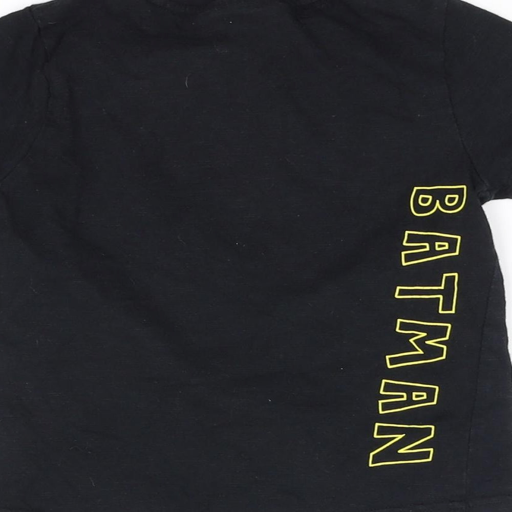 Batman Boys Black Basic T-Shirt Size 2-3 Years