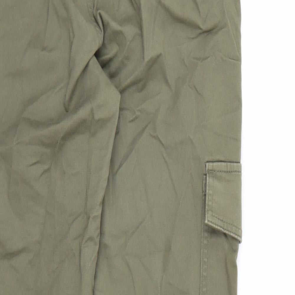 Primark Womens Green Cargo Trousers Size 4 L24 in