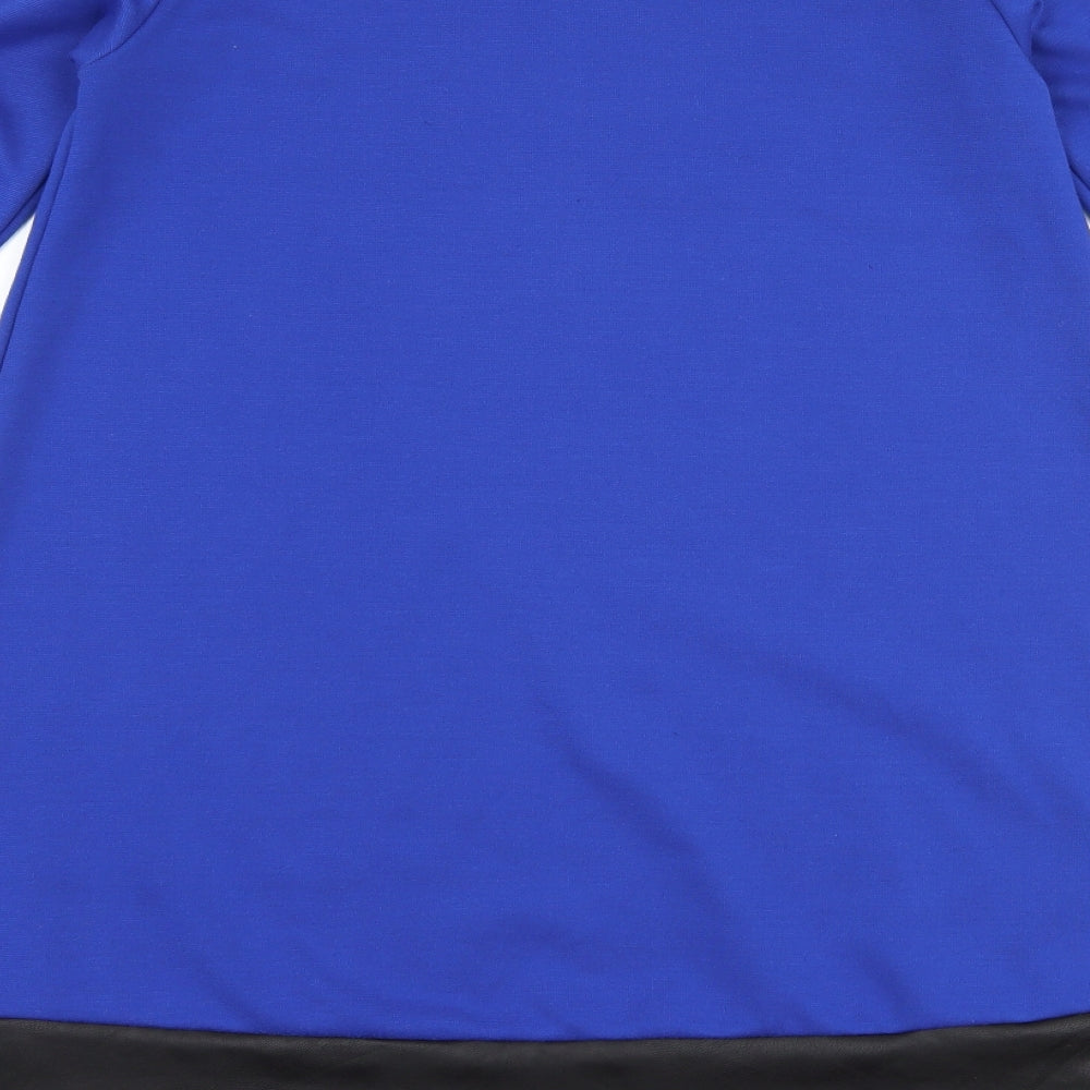 wassyl Womens Blue A-Line Size M