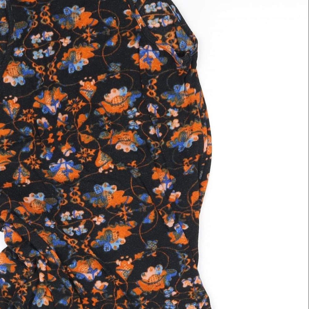 Atmosphere Girls Black Floral Basic Tank Size 8 Years