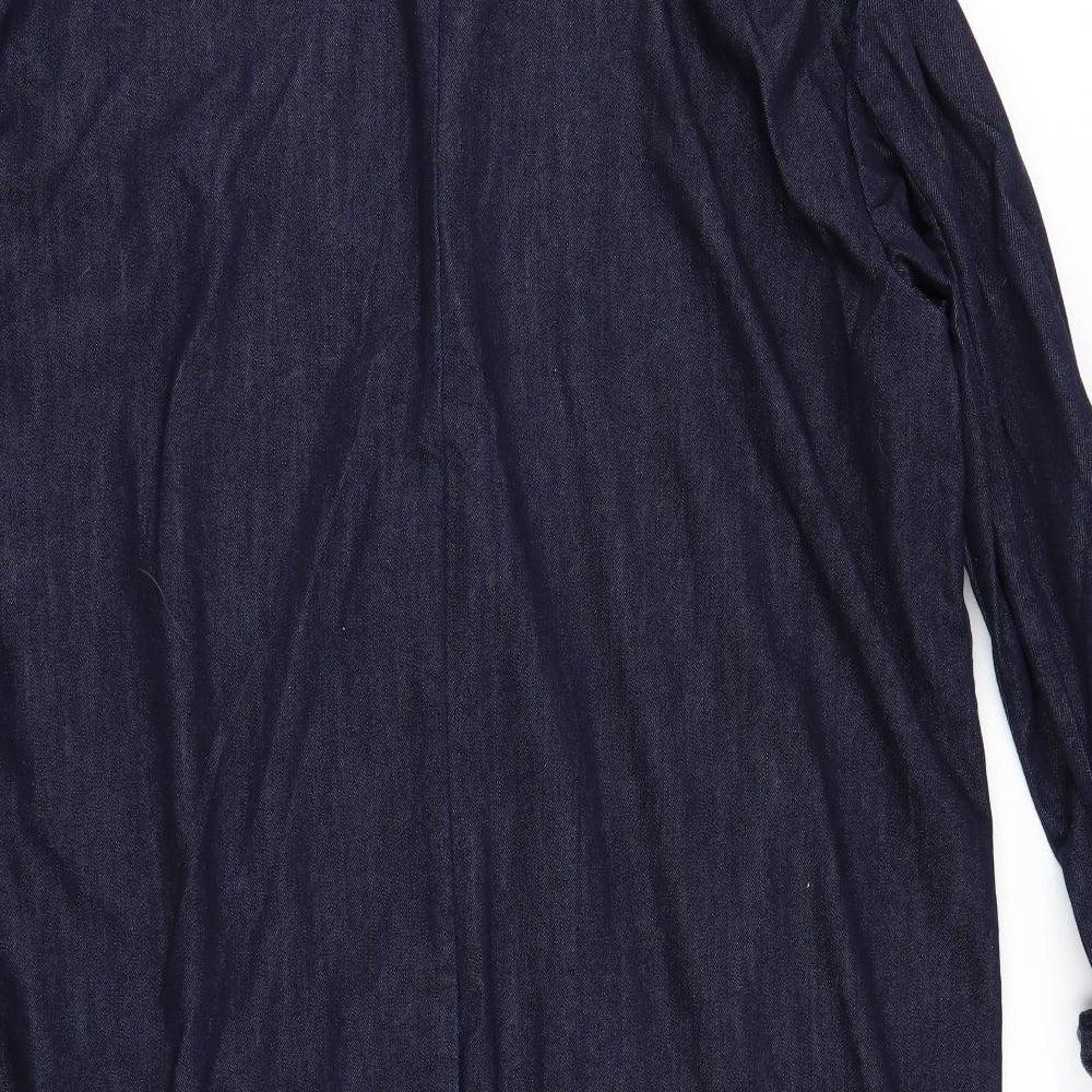 Topman Mens Blue Denim Jacket Size 2XL