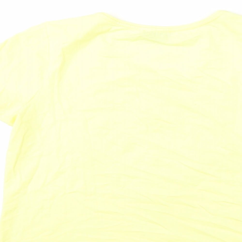 Antea Womens Yellow Basic T-Shirt Size 16