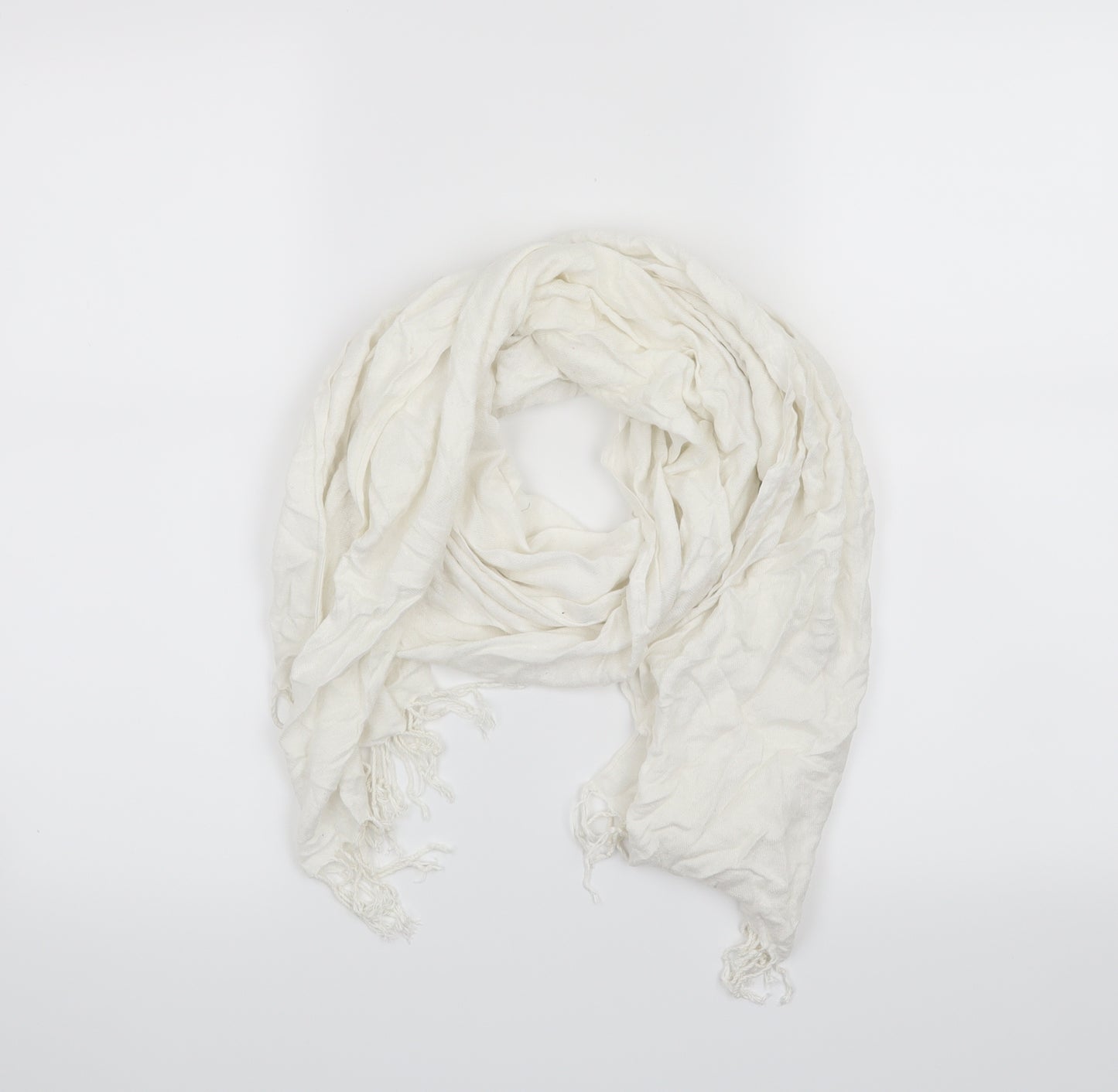 Preworn Womens White Scarf