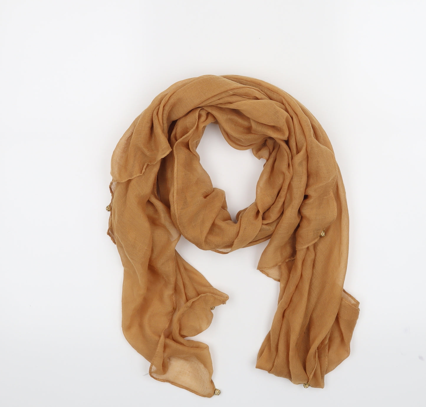 Preworn Womens Orange Scarf