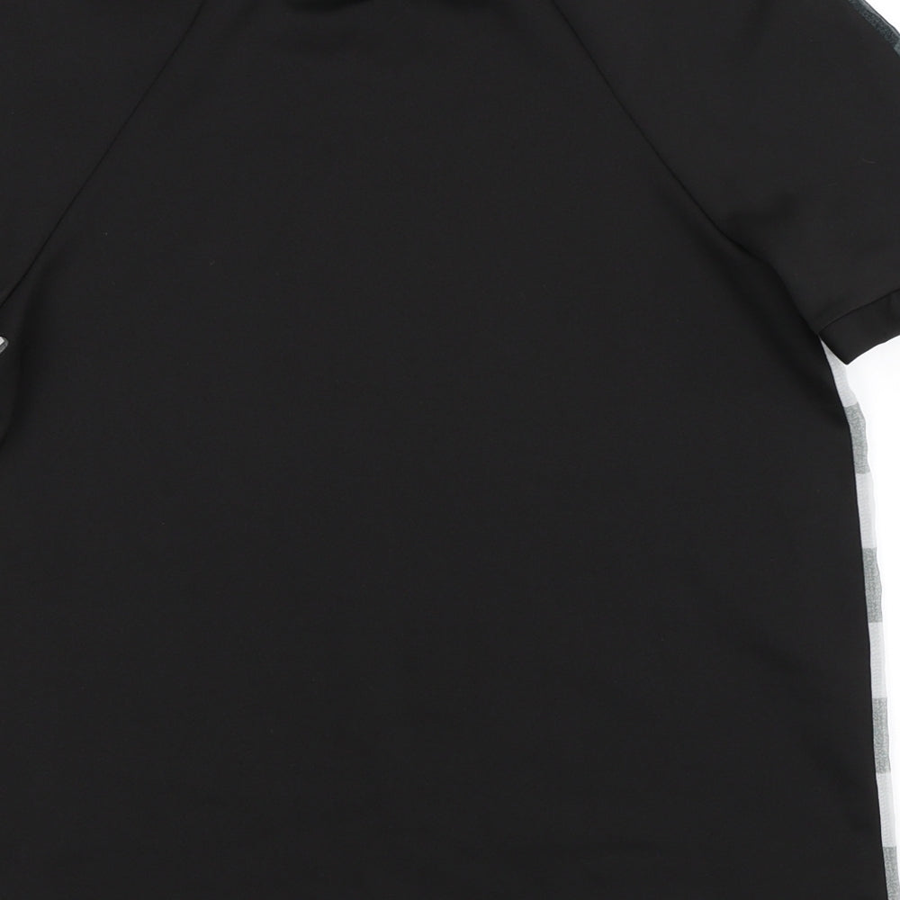 Primark Womens Black Check Basic T-Shirt Size 6