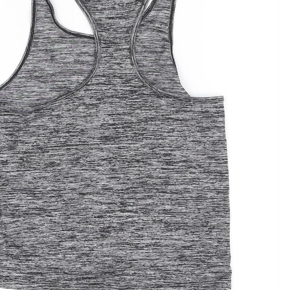 USA Pro Girls Grey Basic Tank Size 7-8 Years