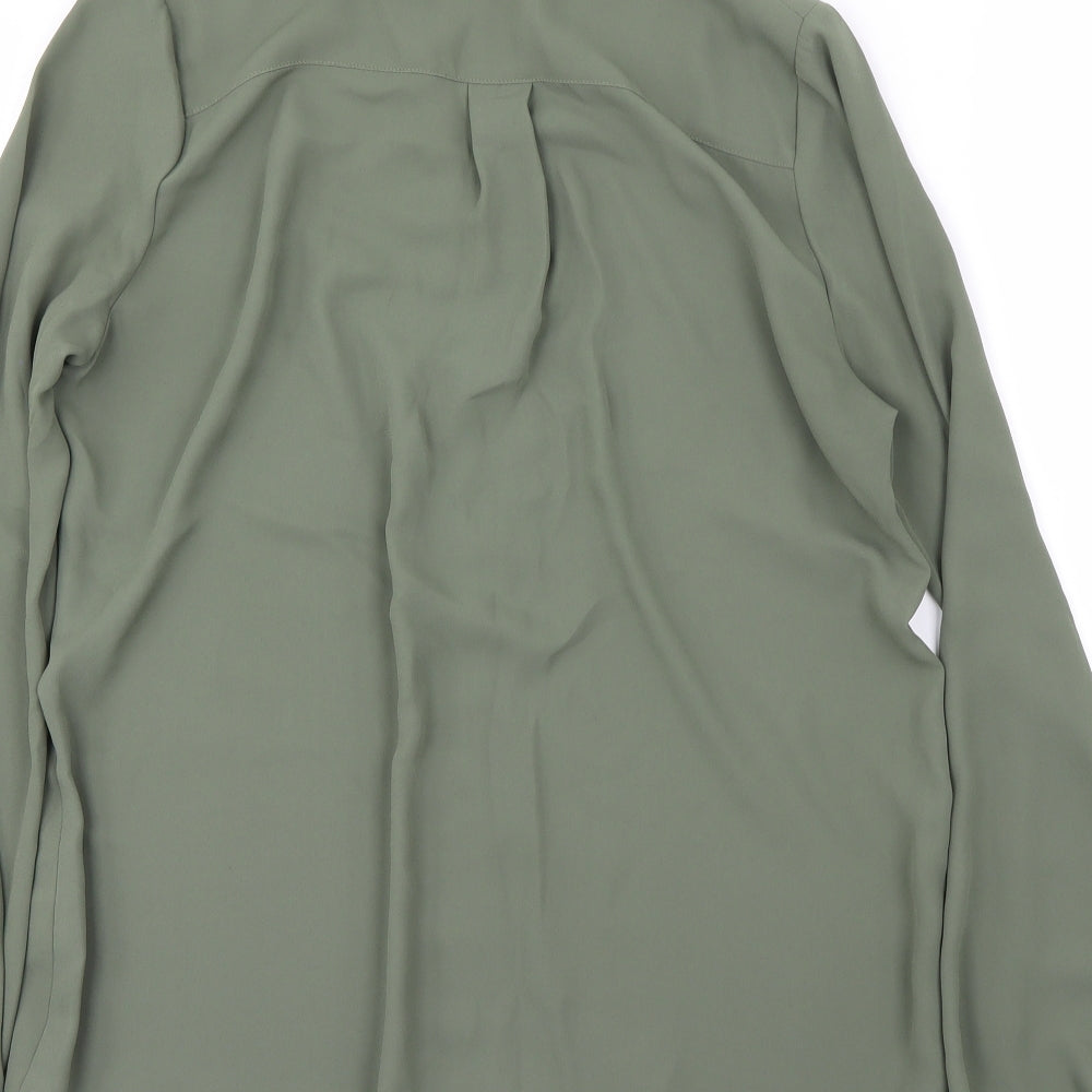 Atmosphere Womens Green Basic Blouse Size 10