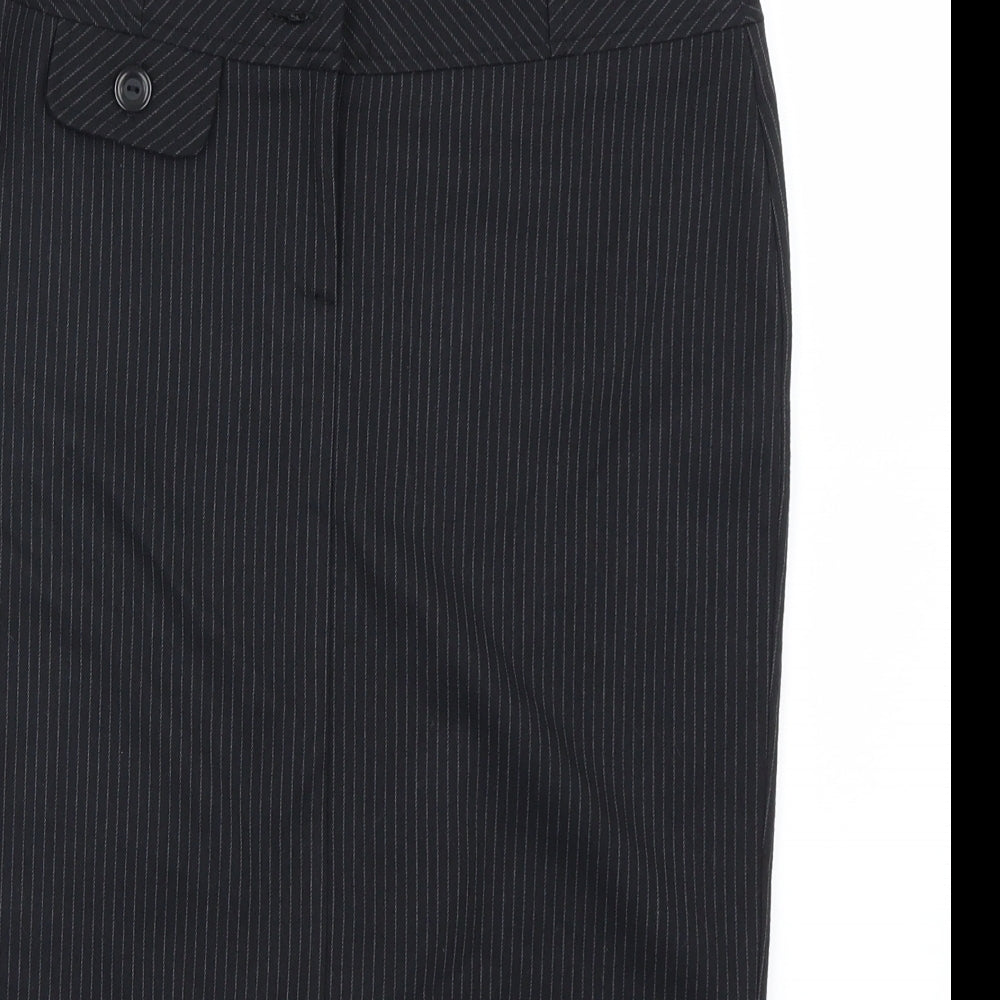 Preworn Womens Black A-Line Skirt Size 6