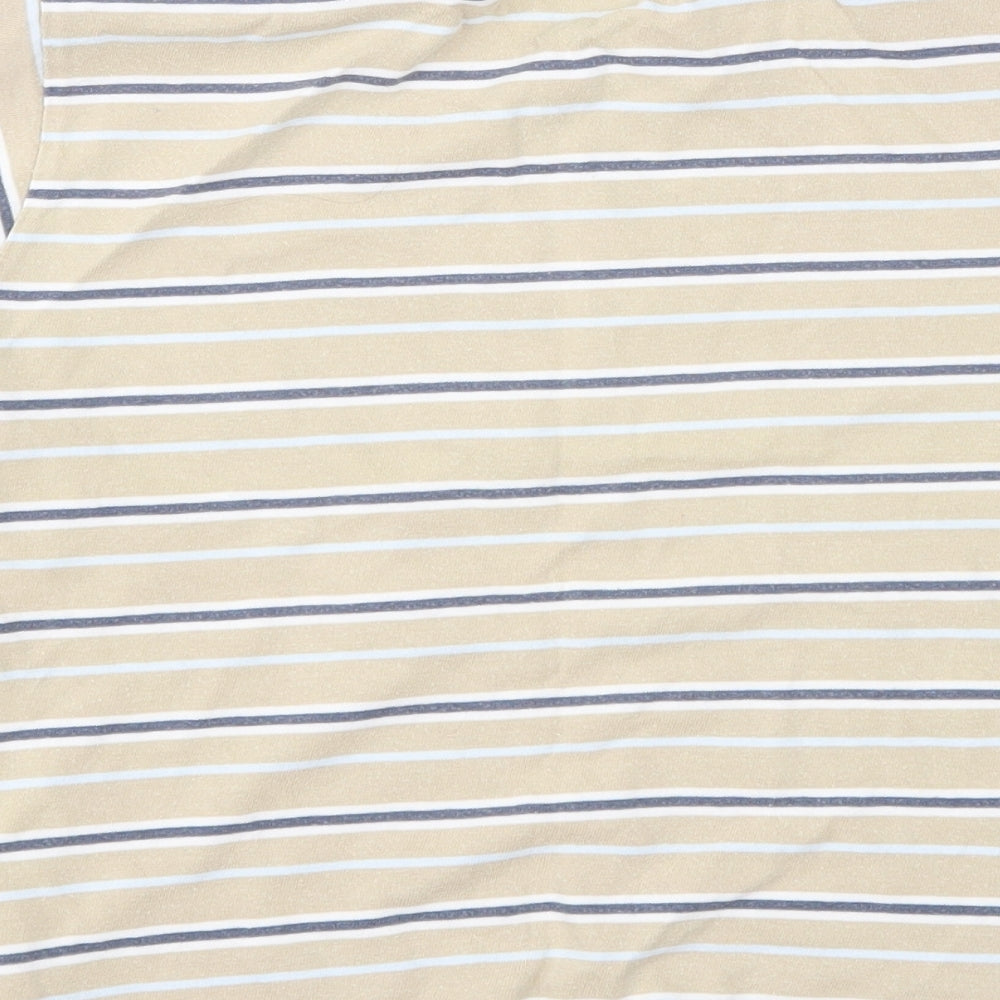 Cherokee Boys Beige Striped Jersey Basic T-Shirt Size 3-4 Years
