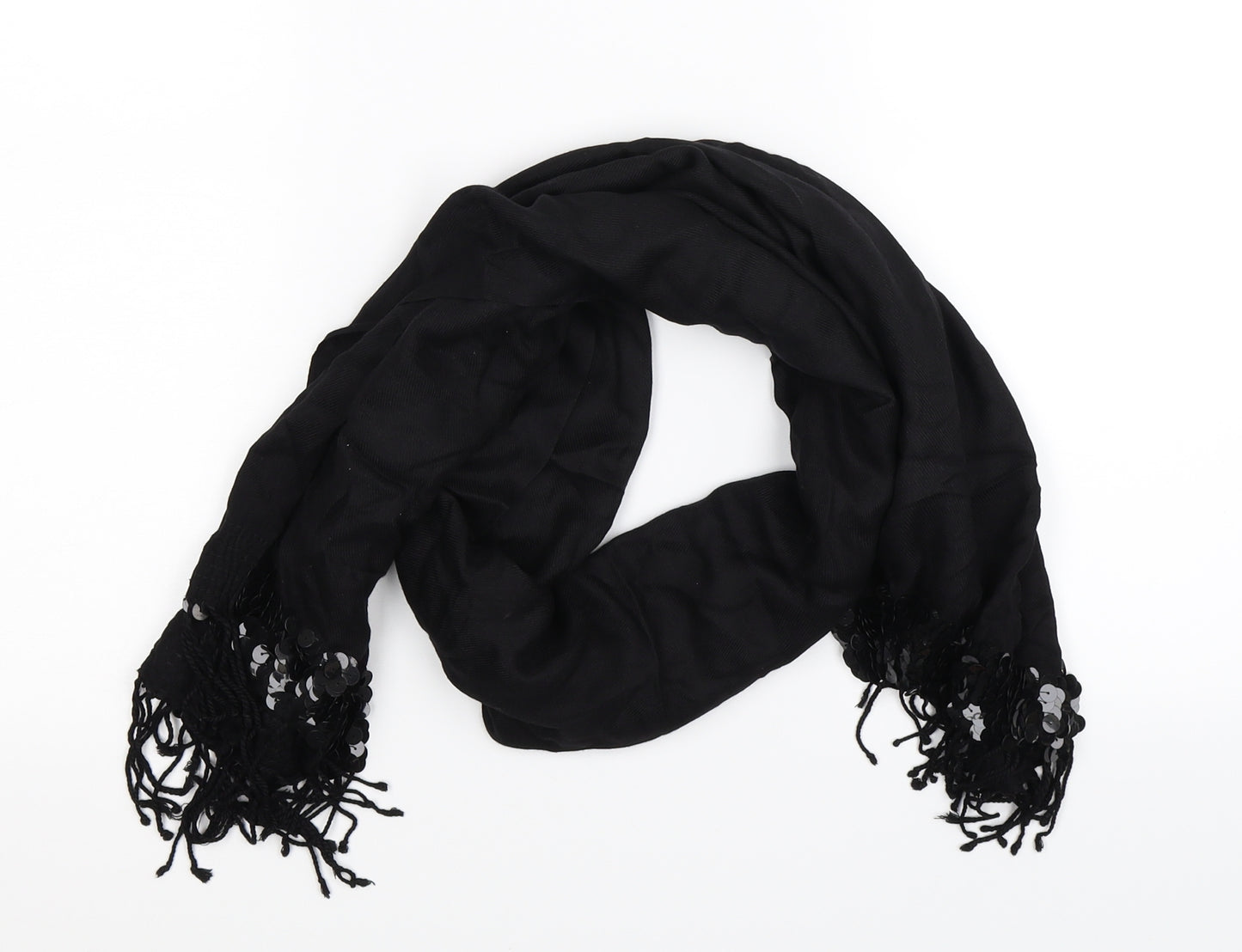 Preworn Womens Black Scarf