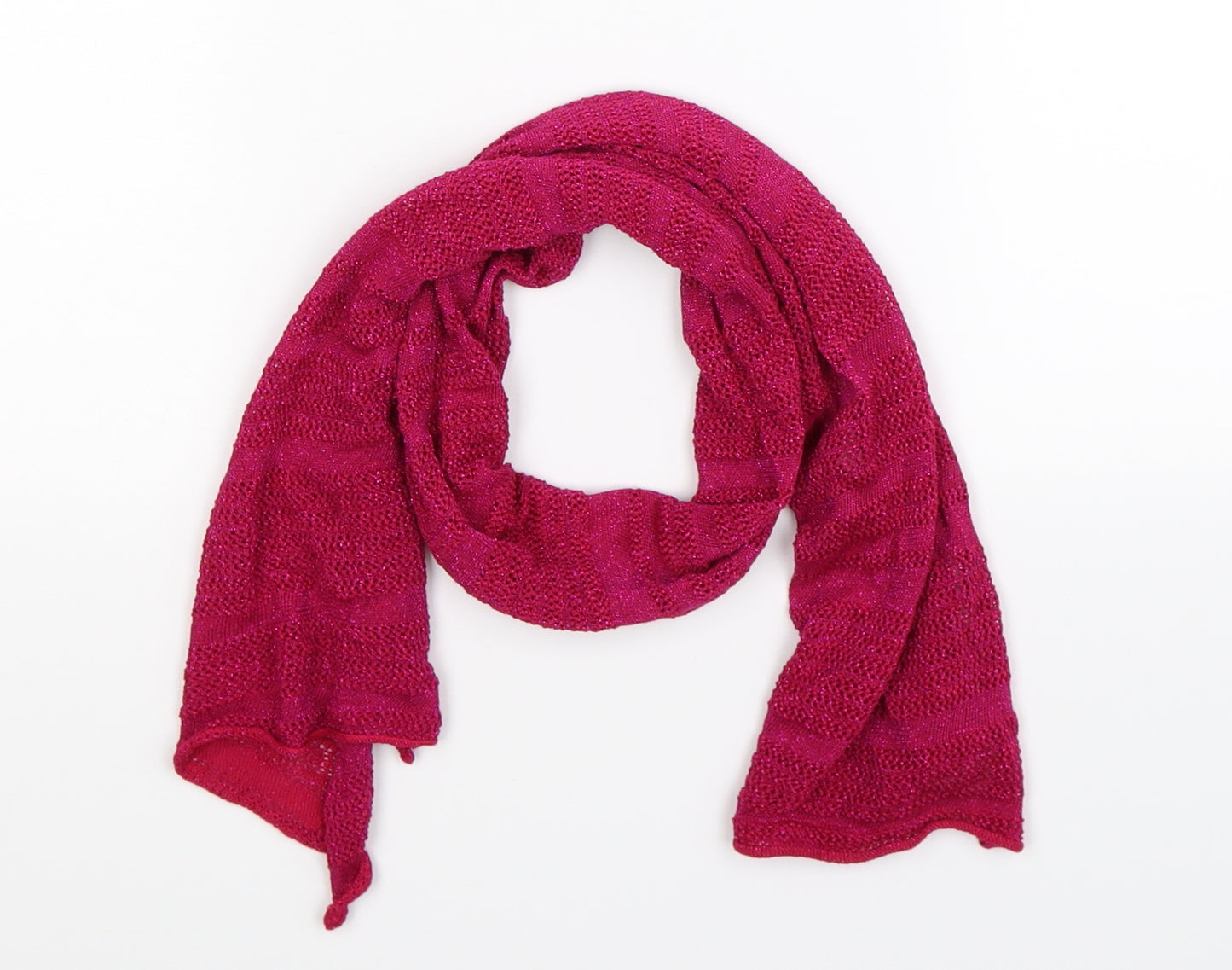 Preworn Girls Pink Knit Scarf Scarves & Wraps One Size