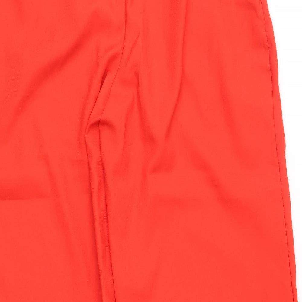 pretty little Thing Womens Red Trousers Size 10 L28 in