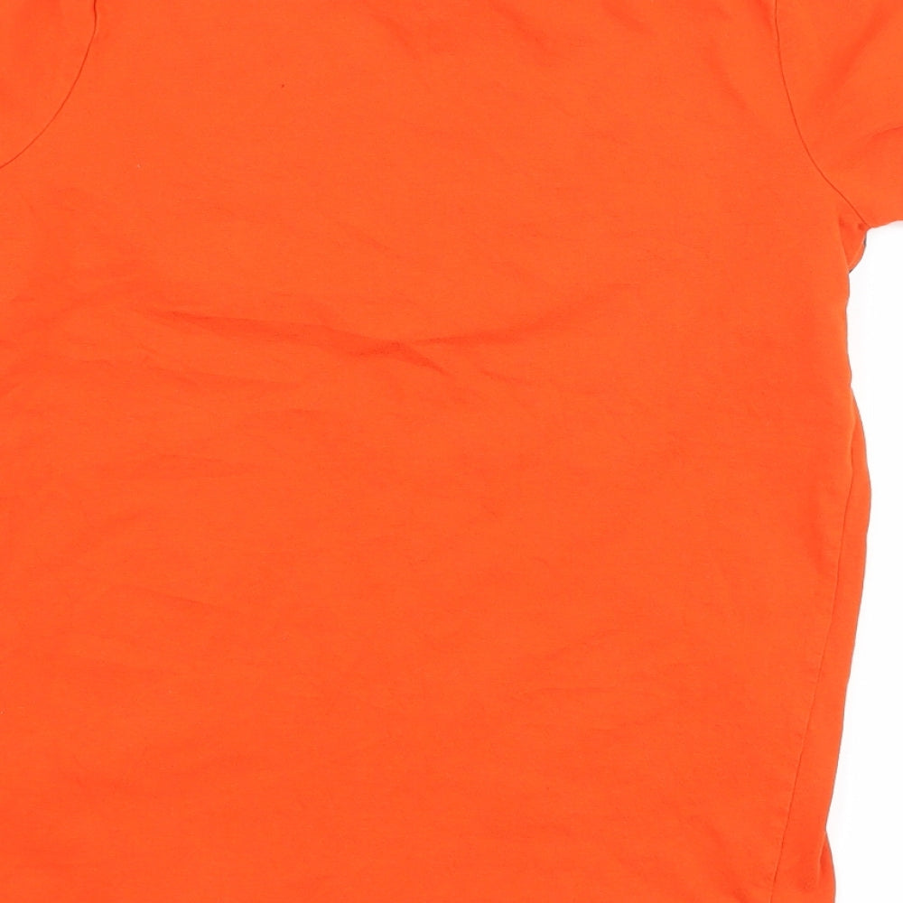 Very Boys Orange Basic T-Shirt Size 11 Years - graphic