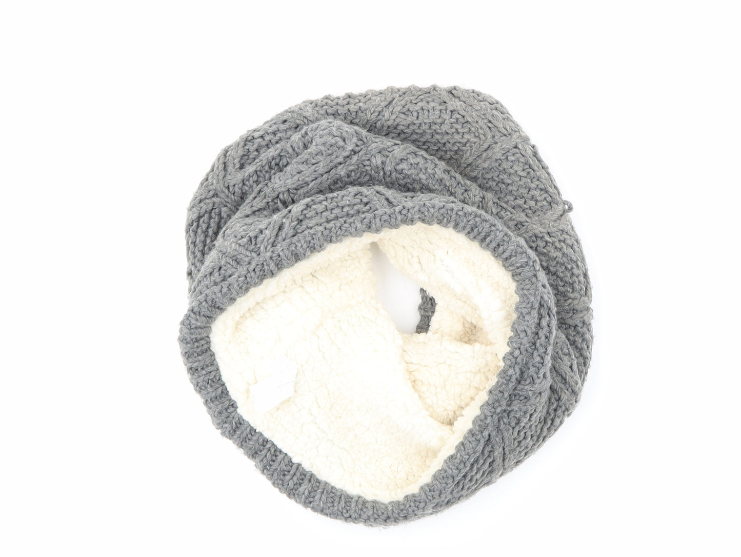 Atmosphere Womens Grey Argyle/Diamond Scarf