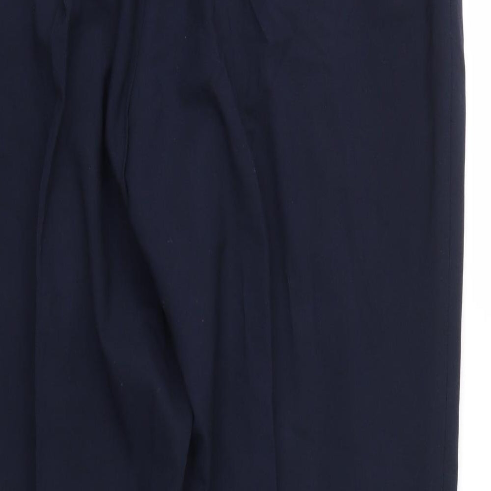 Henley & Knight Mens Blue Trousers Size 34 in