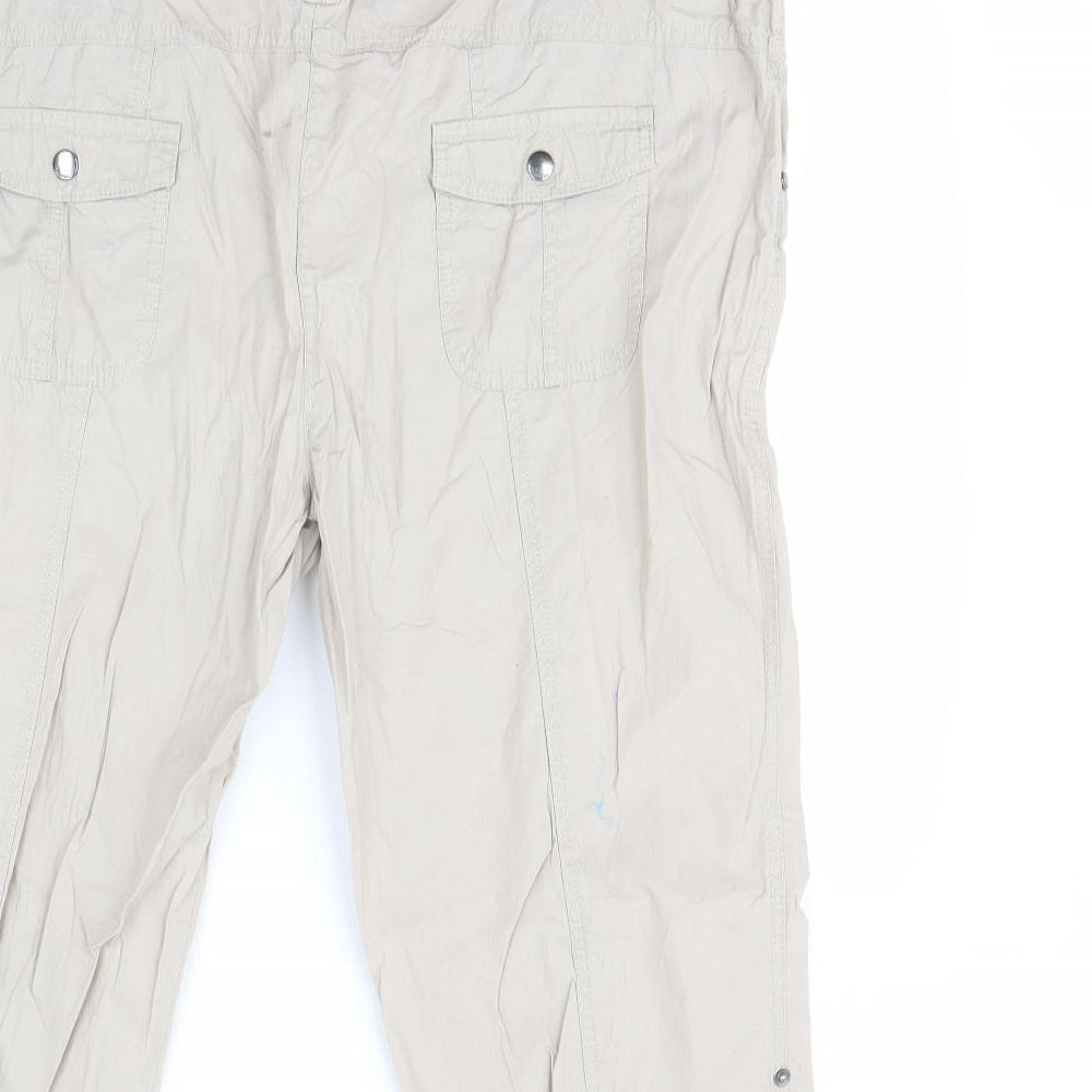 Yessica Womens Beige Trousers Size 20 L24 in