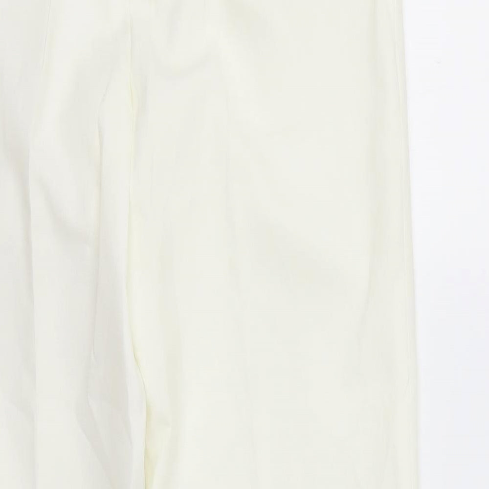 maria reich Womens Ivory Dress Pants Trousers Size 12 L27 in