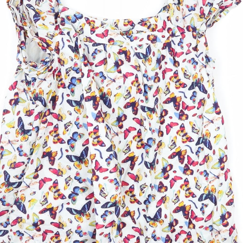 Gap Girls Multicoloured Geometric Basic Blouse Size 8 Years - Butterflies