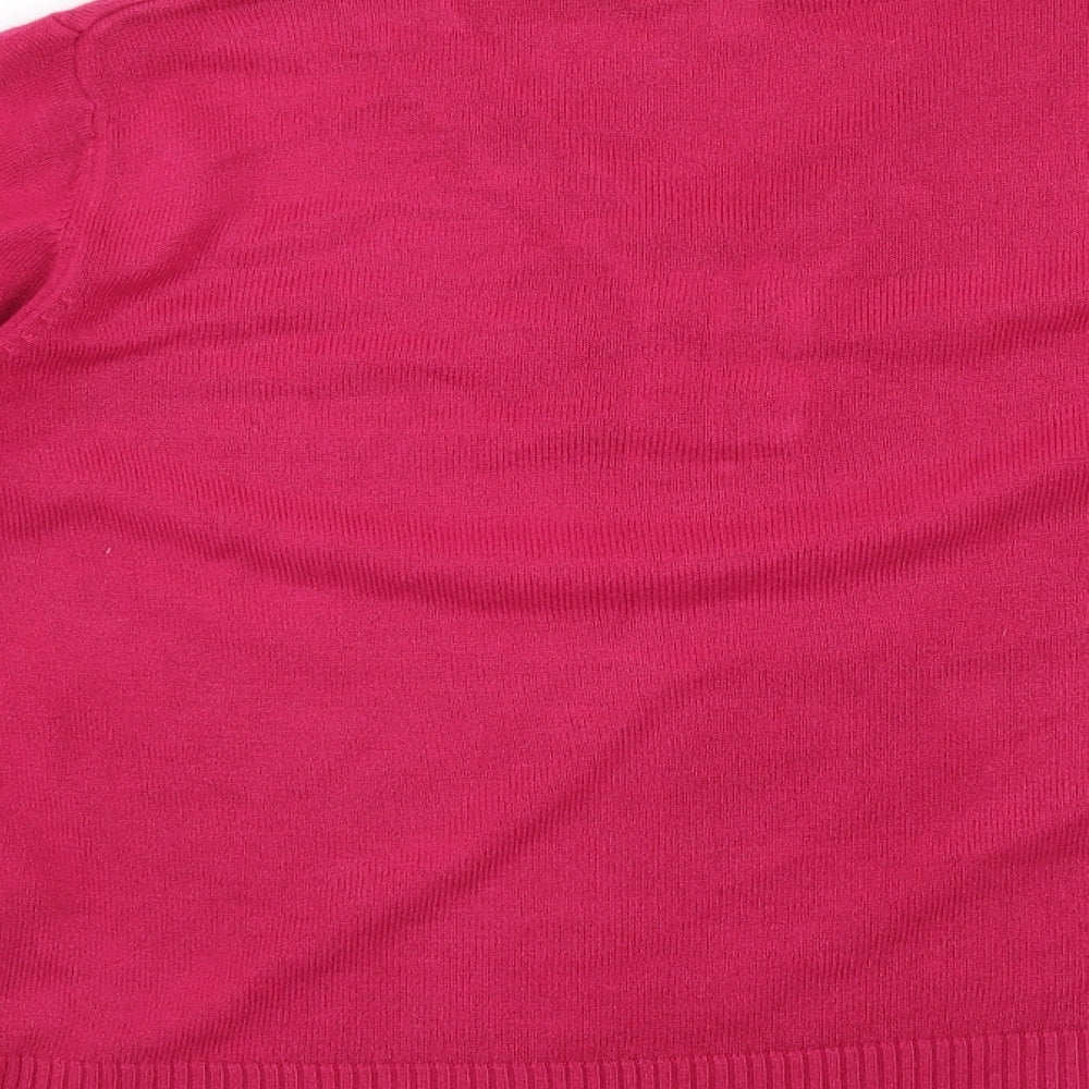 Klass Collection Womens Pink Pullover Jumper Size L