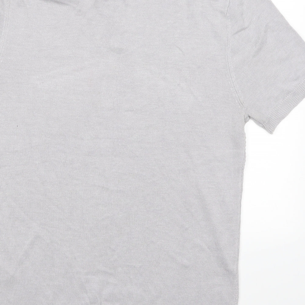 River Island Mens Grey Polo Size M
