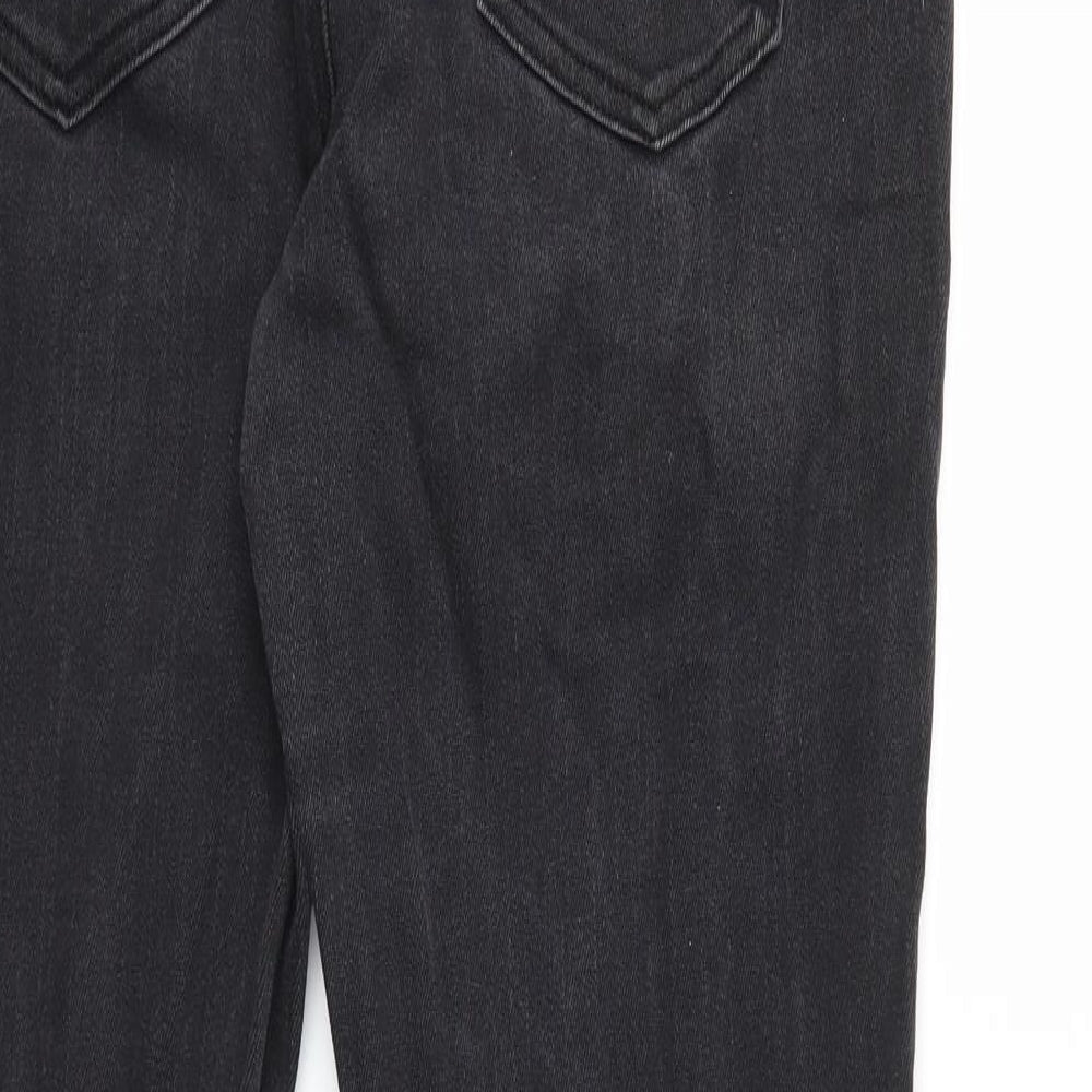 Preworn Womens Black Denim Skinny Jeans Size 14 L31 in