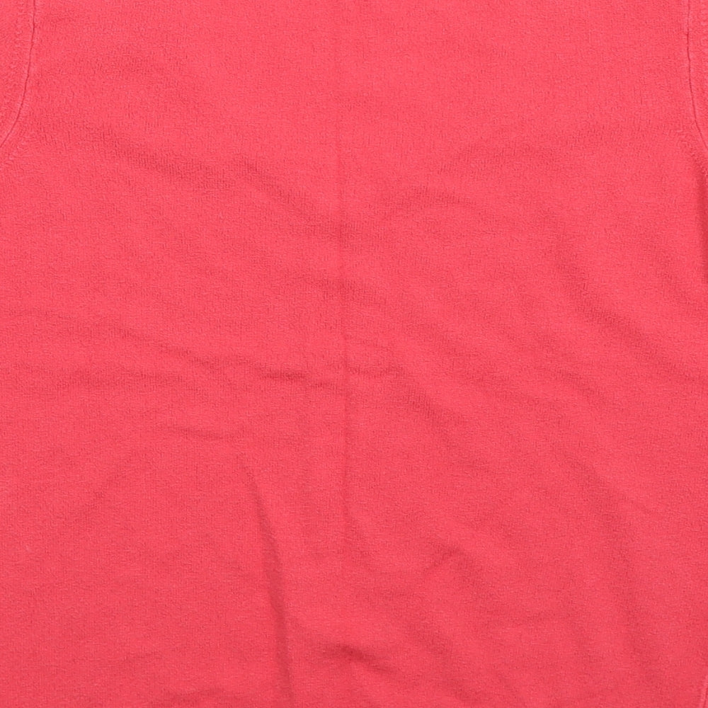 Per Una Womens Pink Knit Basic T-Shirt Size 12