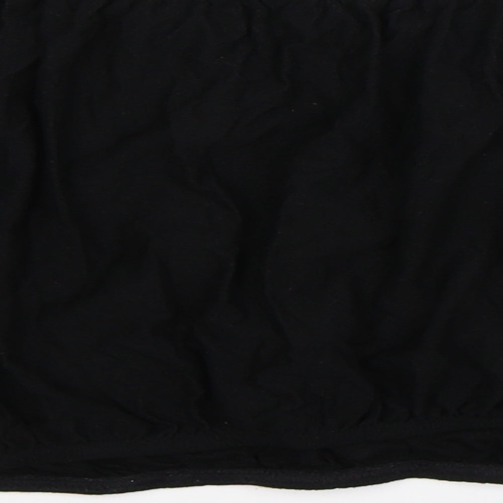 Pins & Needles Womens Black Cropped Blouse Size XS