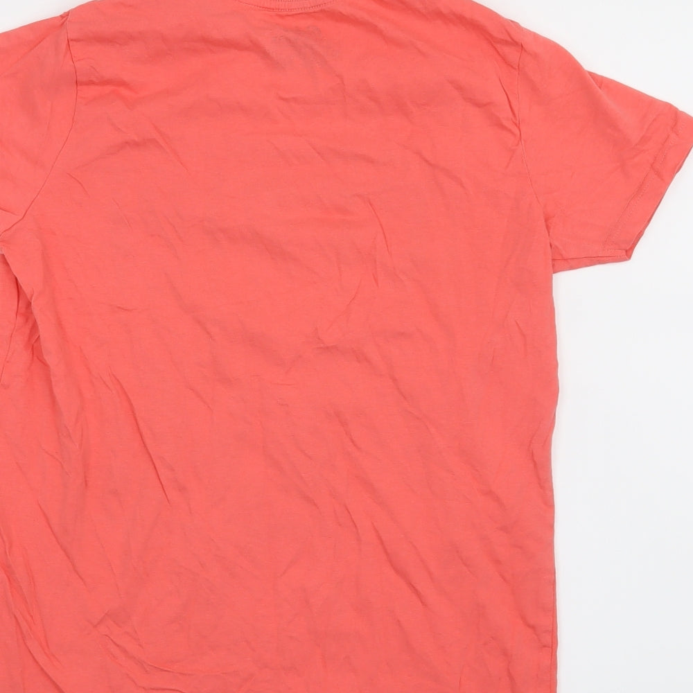Rebel Boys Pink Basic T-Shirt Size 12-13 Years