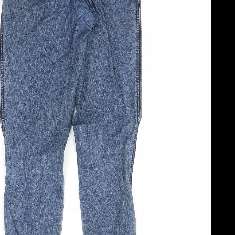 Moto Womens Blue Straight Jeans Size 10 L27 in