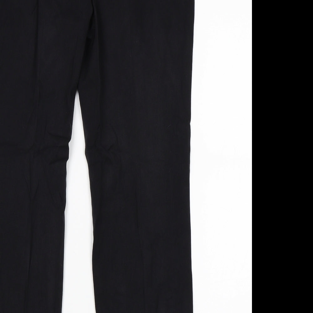 Marks and Spencer Womens Black Trousers Size 12 L27 in