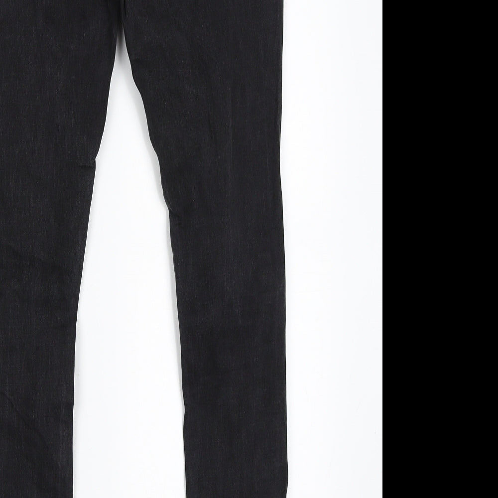 The Rockin Rev Womens Black Skinny Jeans Size 14 L27 in