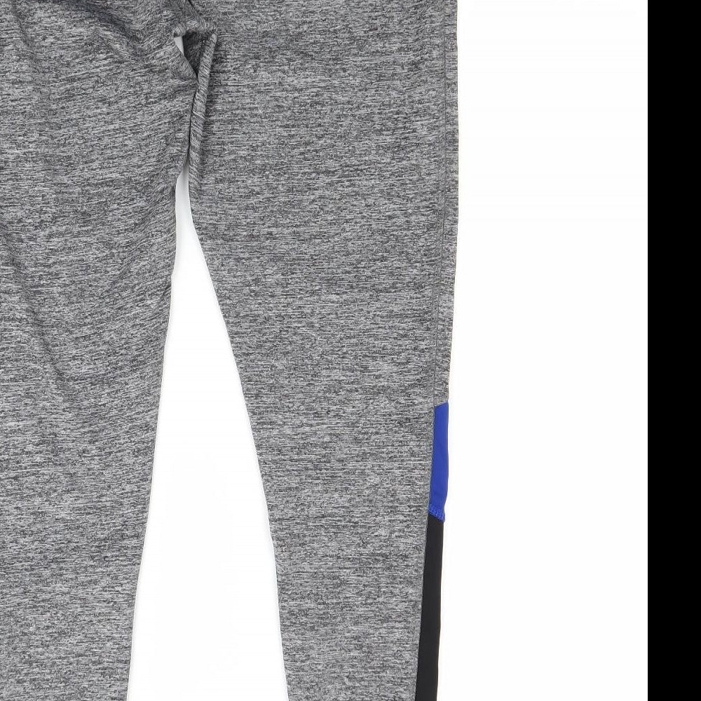 Workout Womens Grey Jogger Leggings Size L L24 in