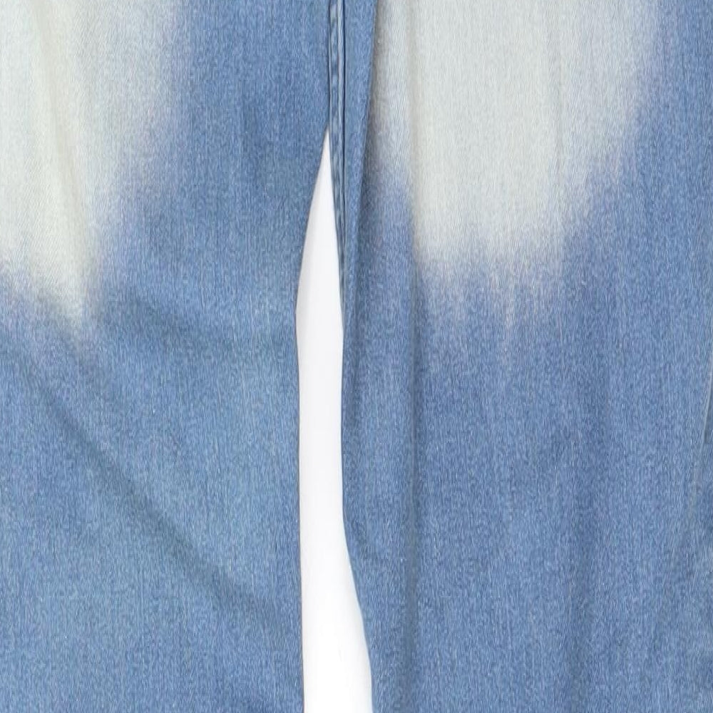 Up Fashion Womens Blue Straight Jeans Size 26 in L28 in