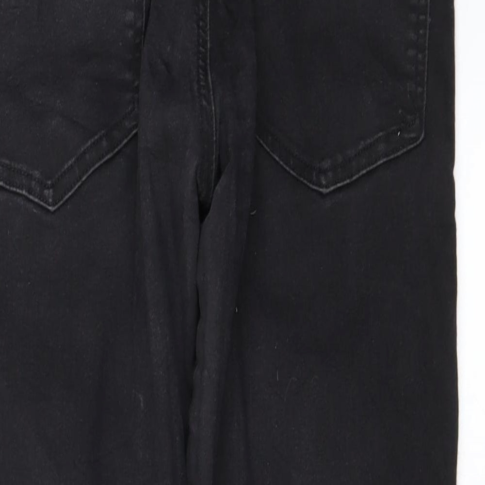 Preworn Womens Black Straight Jeans Size 28 in L23 in