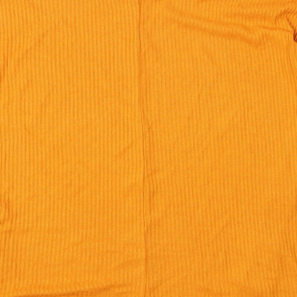 Papaya Womens Yellow Knit Pullover Jumper Size 12